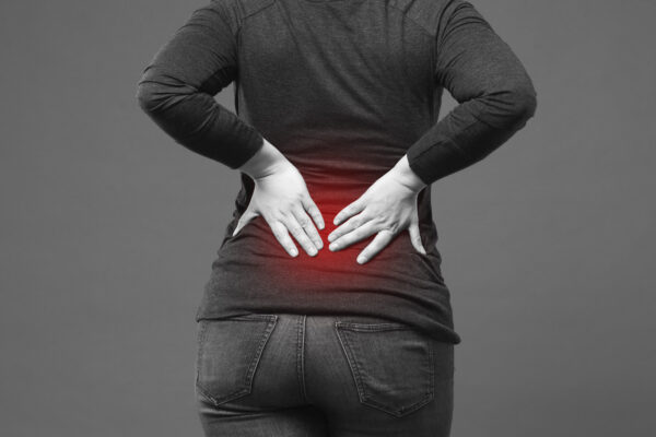 person with chronic back pain