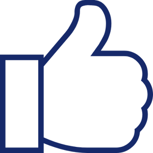 Effective_icon blue thumbs up icon, effective treatment